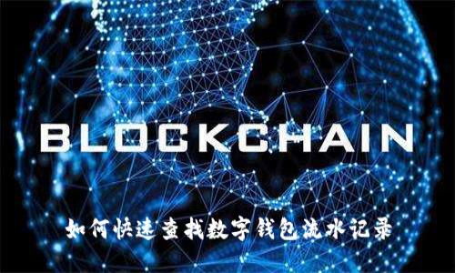 如何快速查找数字钱包流水记录